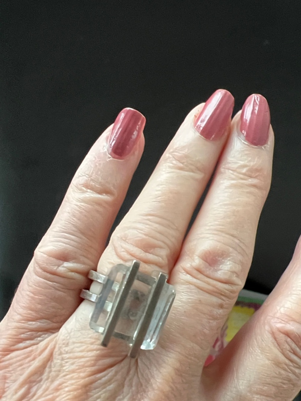 Women’s vintage funky 1979s ring - Picture 3 of 5